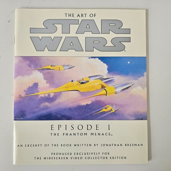 STAR WARS The Phantom Menace Widescreen Collectors Edition VHS The Art of Book - Picture 9 of 12